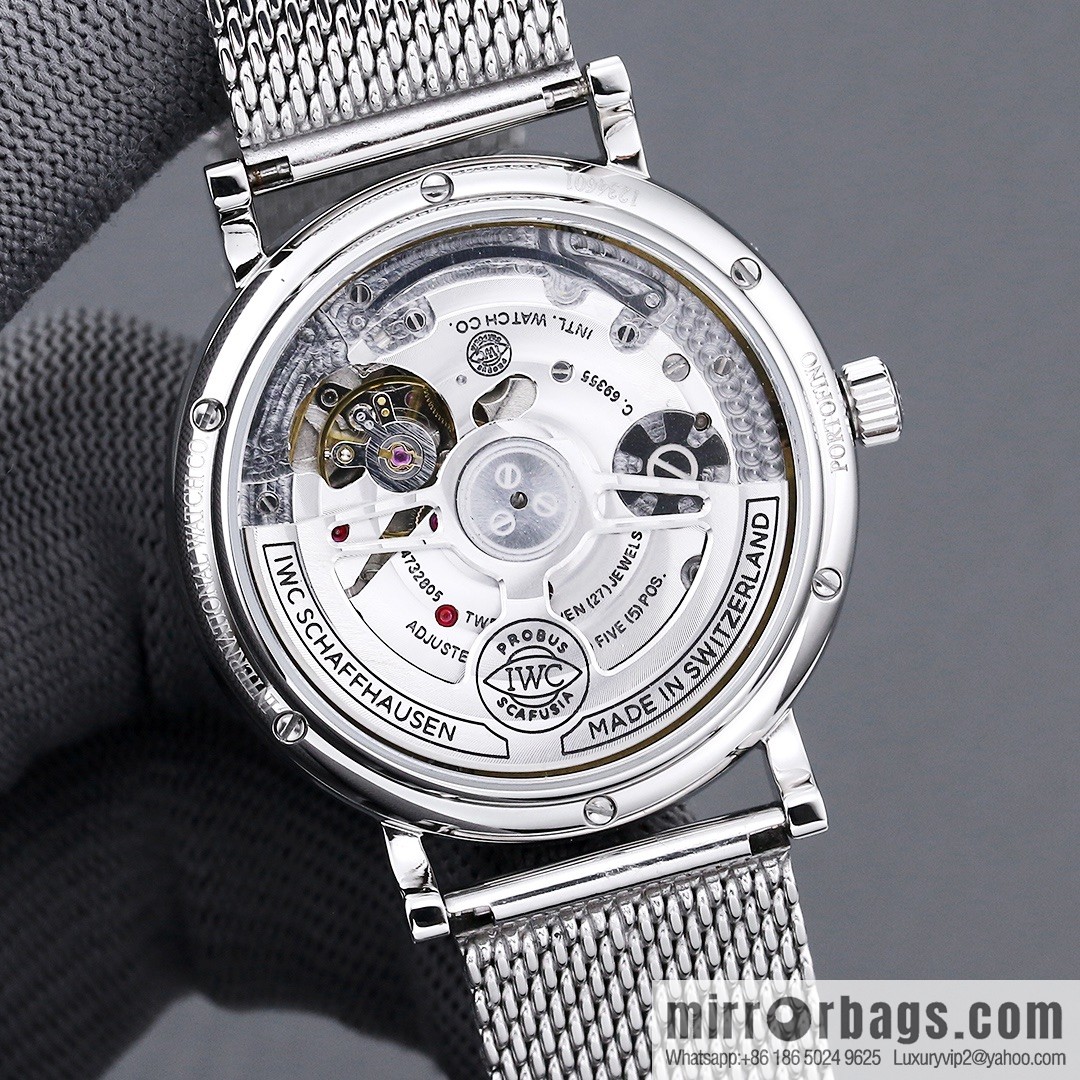 IWC kinetic energy moon phase expert's new Portofino series IW516409 transparent watch