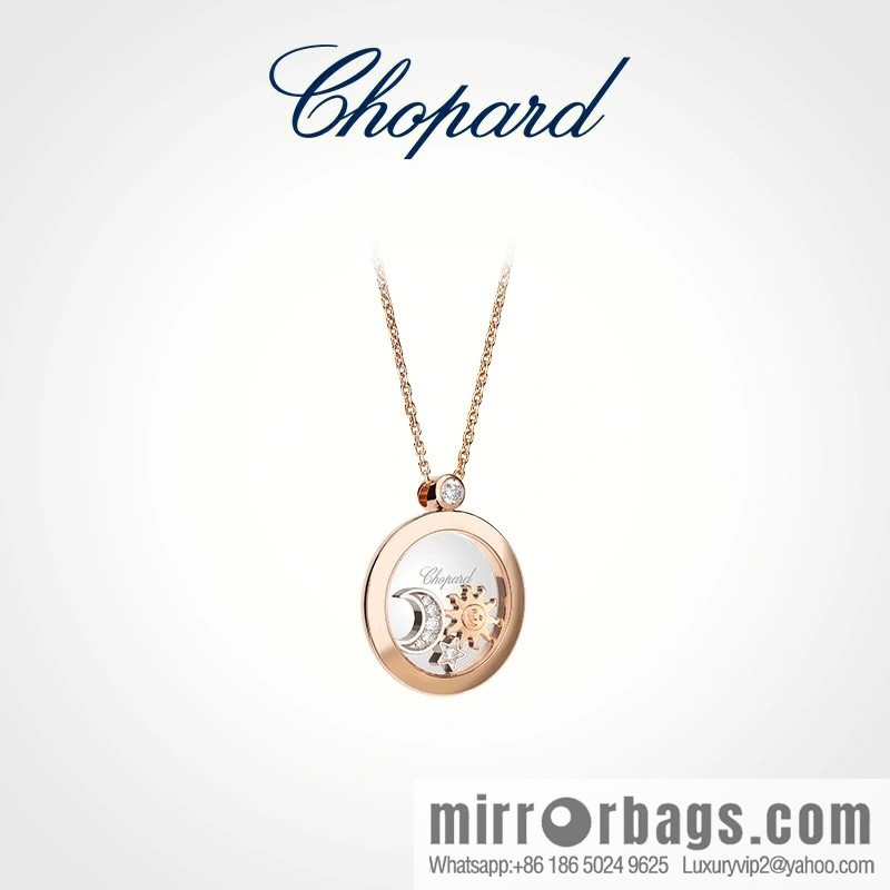 Chopard HAPPY SUN MOON AND STARS sun moon star necklace