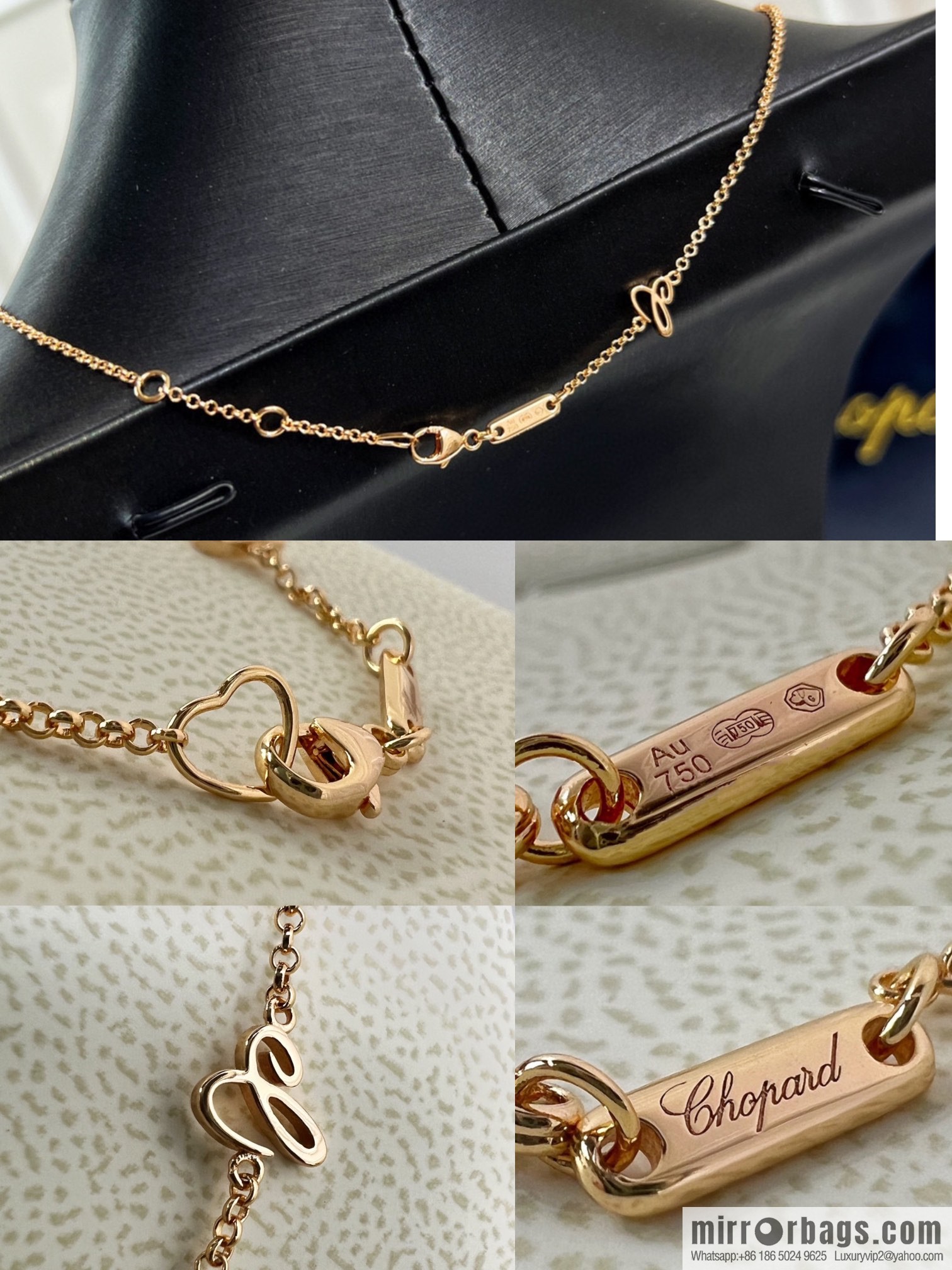 Chopard HAPPY SUN MOON AND STARS sun moon star necklace