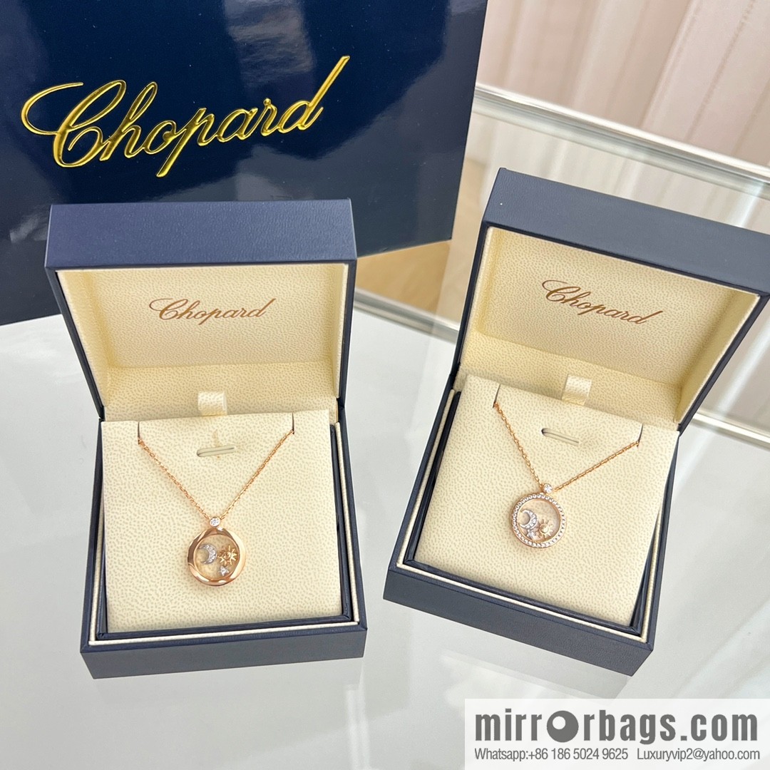 Chopard HAPPY SUN MOON AND STARS sun moon star necklace