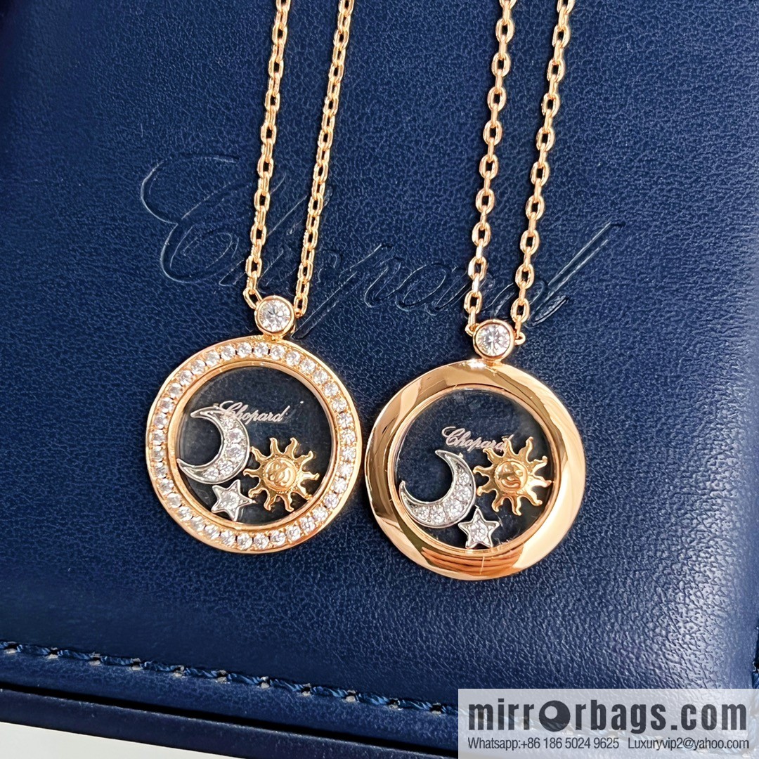 Chopard HAPPY SUN MOON AND STARS sun moon star necklace