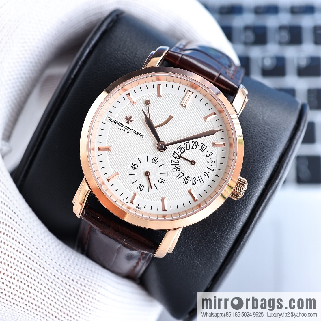 TW Vaughan Constantin Kinetic Energy Week Calendar Malta Series 83060/000R-90288 Multifunction Watch