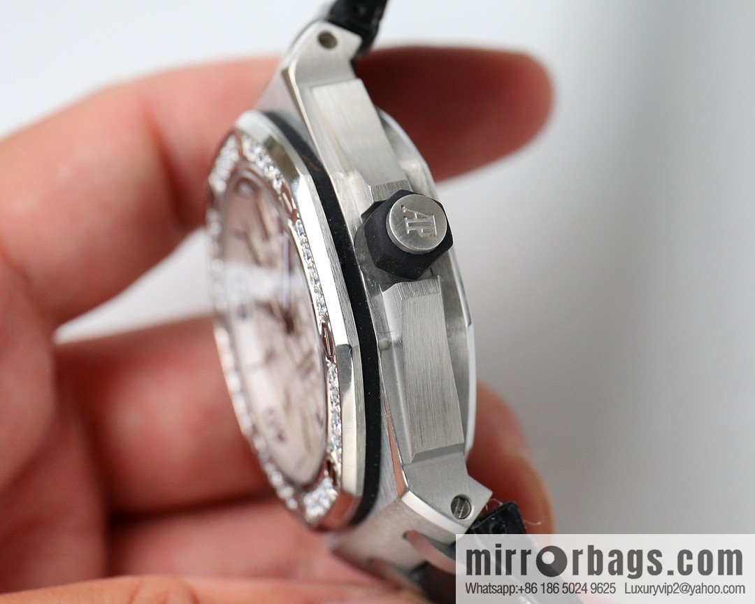 Audemars Piguet, Royal Oak 15710 👺 imported 3120 mechanical movement watch with mozzarella diamond ring