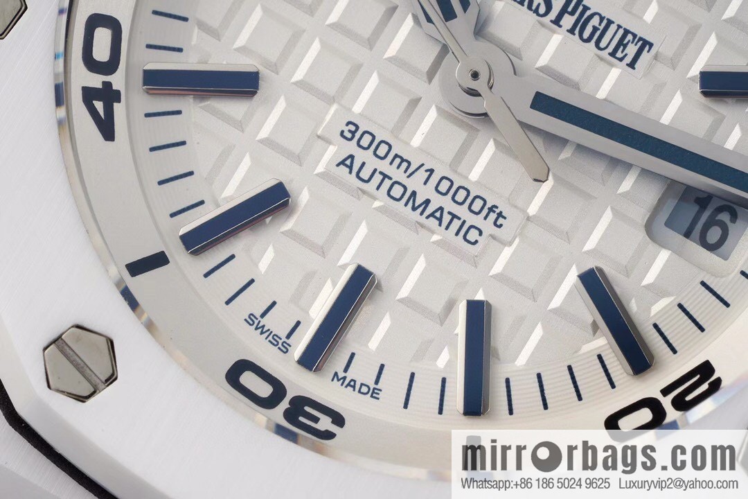 Audemars Piguet AP 15707 White Ceramic 9015 to 3120 Movement Watch