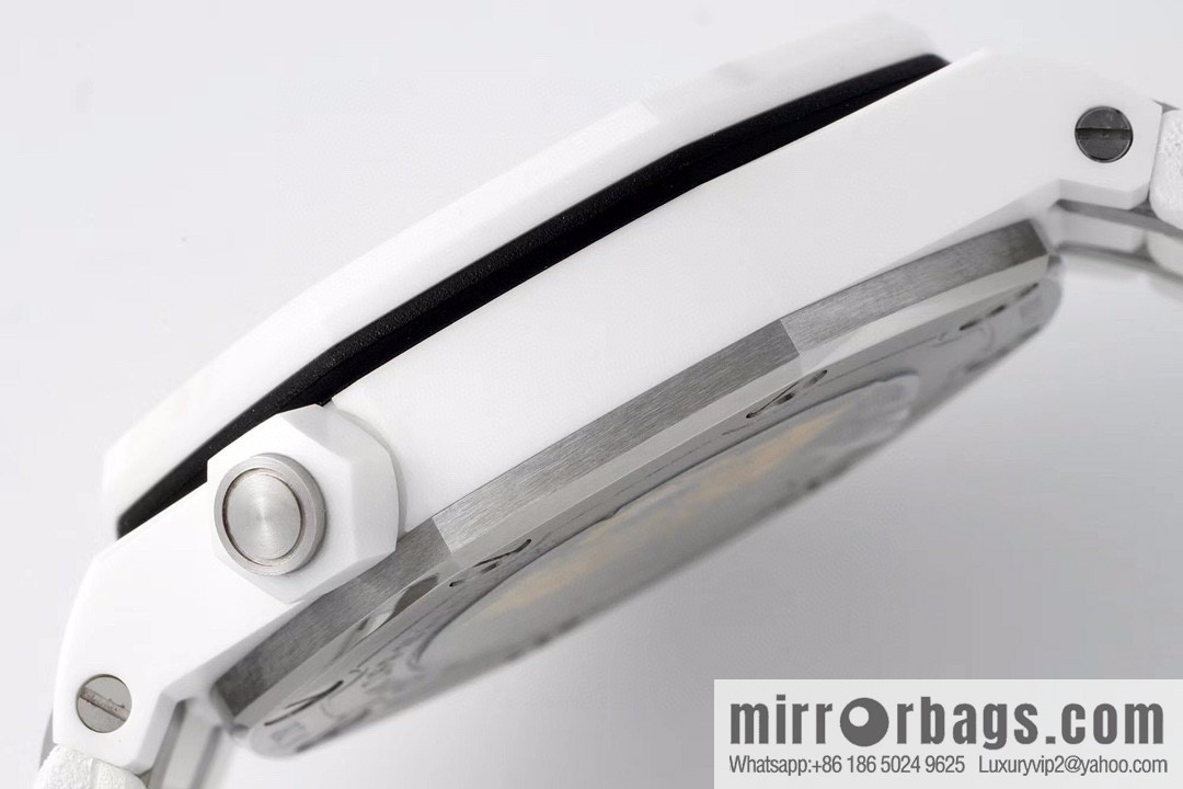 Audemars Piguet AP 15707 White Ceramic 9015 to 3120 Movement Watch
