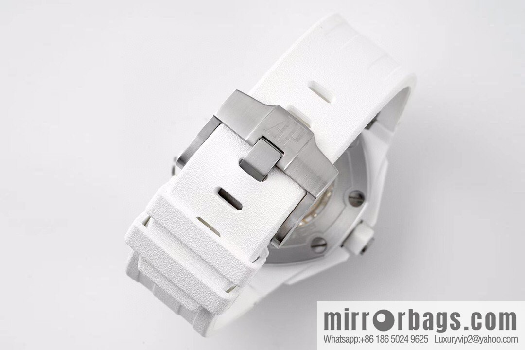 Audemars Piguet AP 15707 White Ceramic 9015 to 3120 Movement Watch