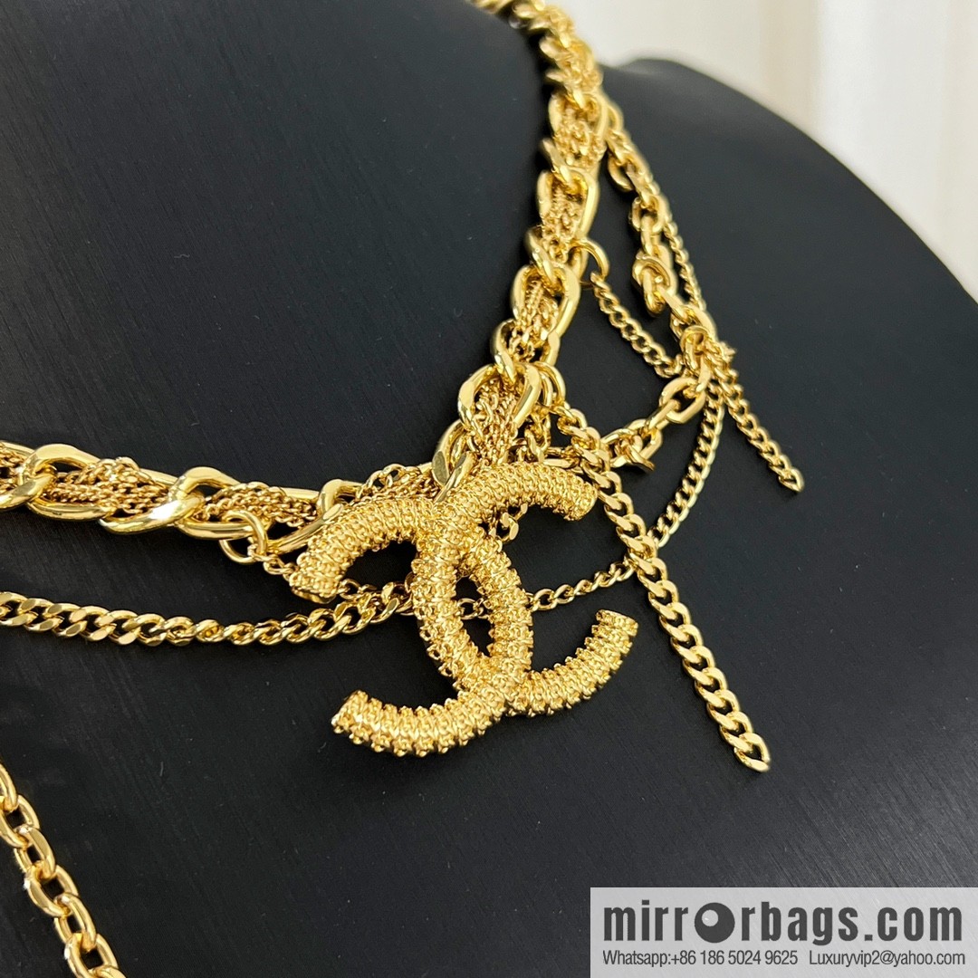New ☑️ CHANEL Chanel double c fringe necklace