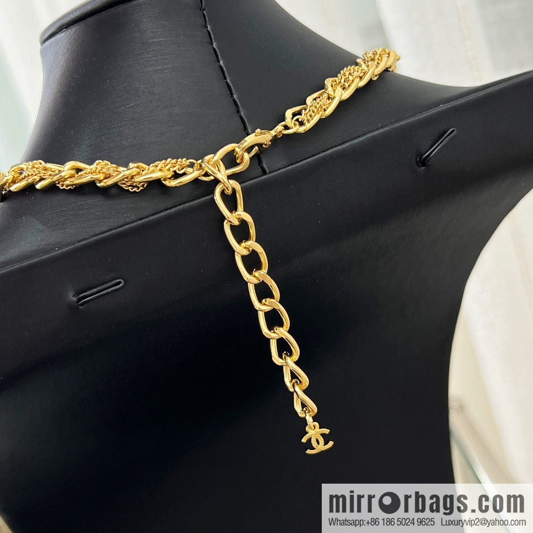 New ☑️ CHANEL Chanel double c fringe necklace