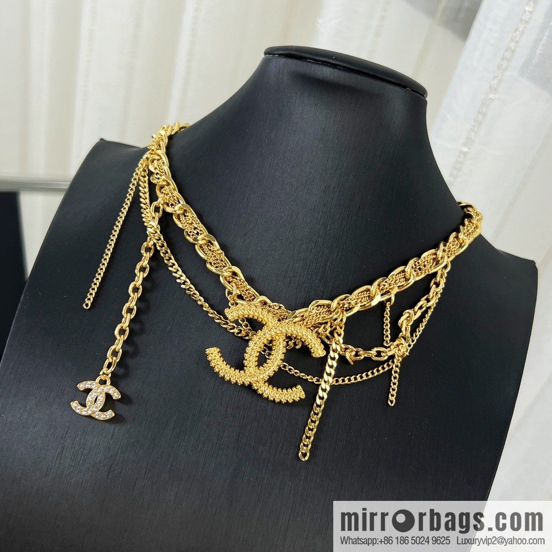 New ☑️ CHANEL Chanel double c fringe necklace