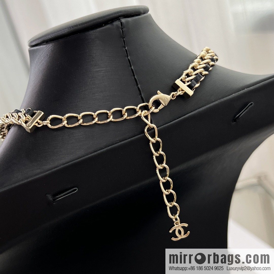 New ☑️ CHANEL Chanel double c pink diamond necklace