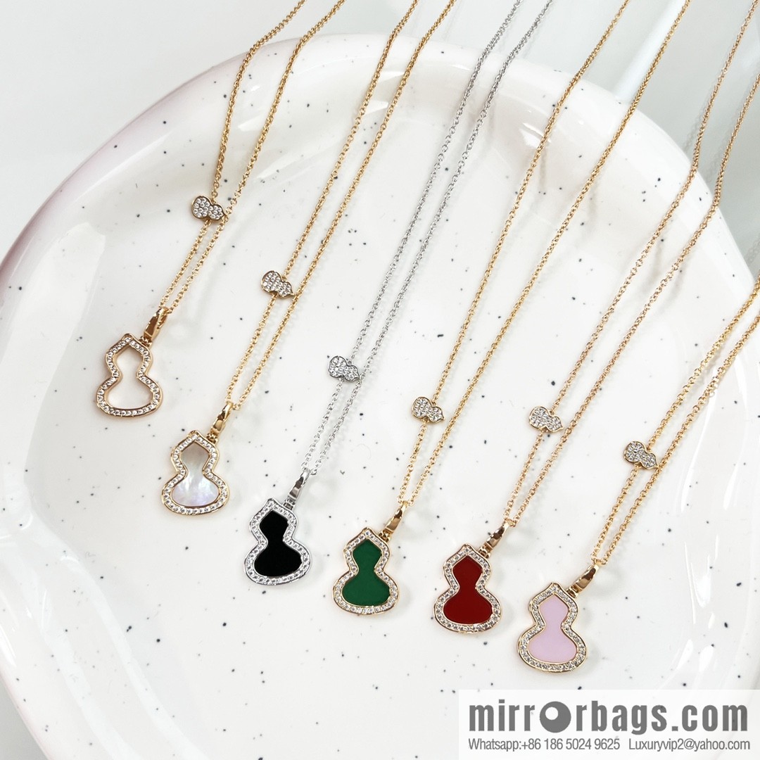 Qeelin, full diamond gourd necklace