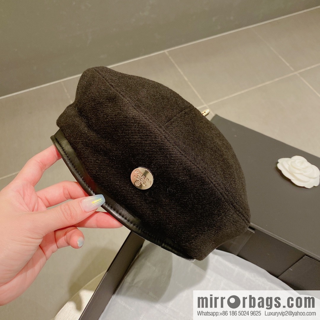 PRADA Prada 2022 autumn and winter new wool beret