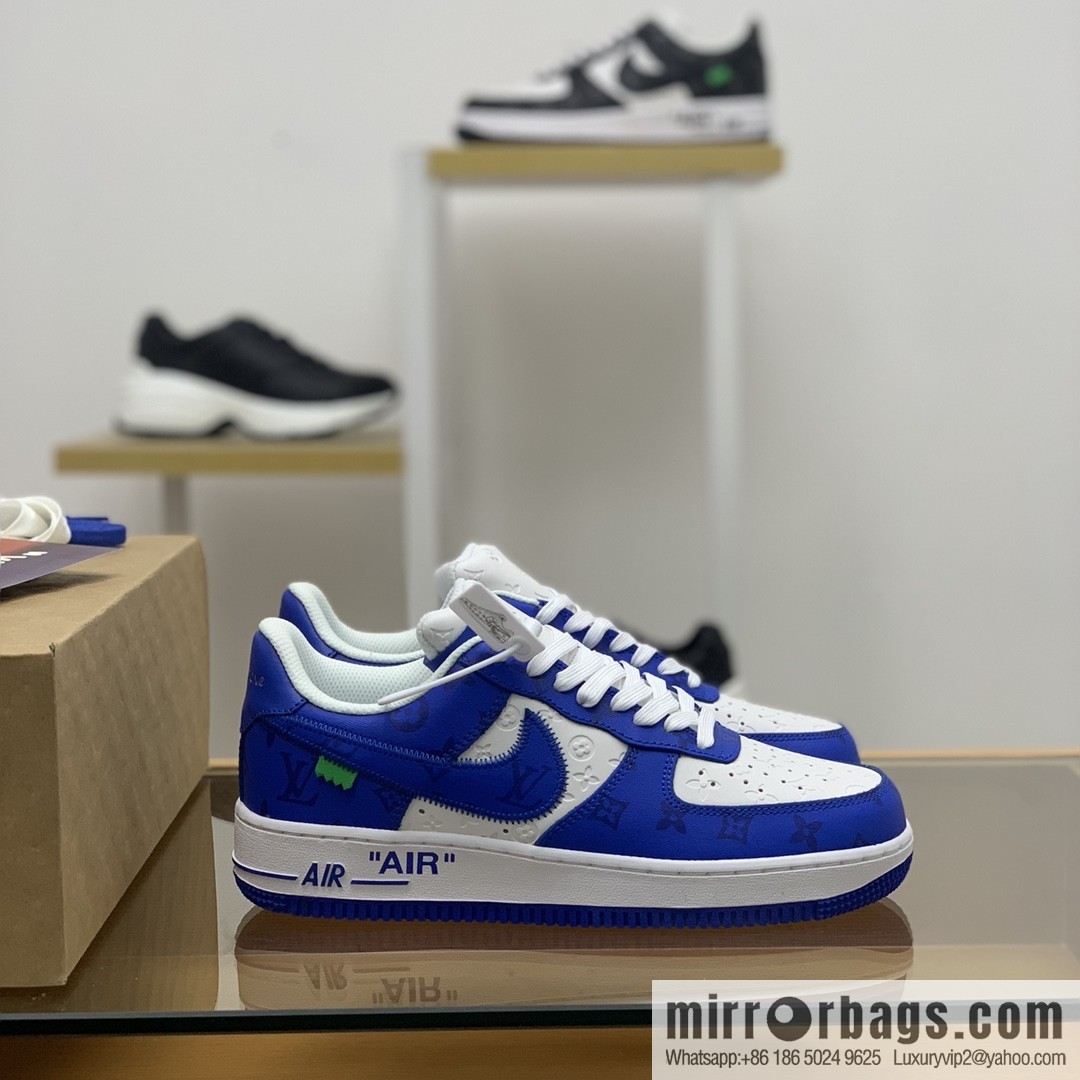 LV Louis Vuitton, classic Monogram and Damier element patchwork A JL sneakers