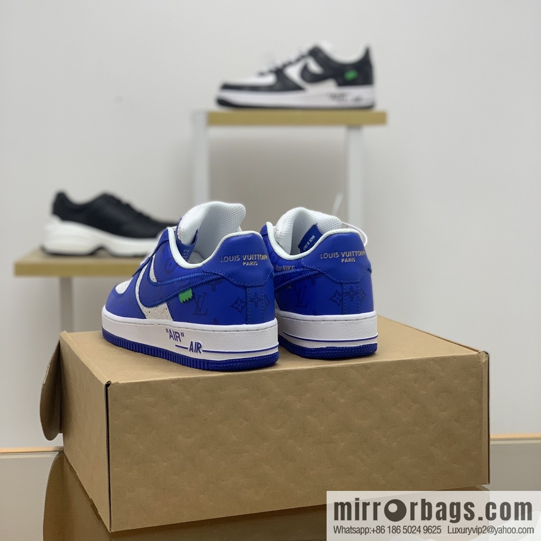 LV Louis Vuitton, classic Monogram and Damier element patchwork A JL sneakers