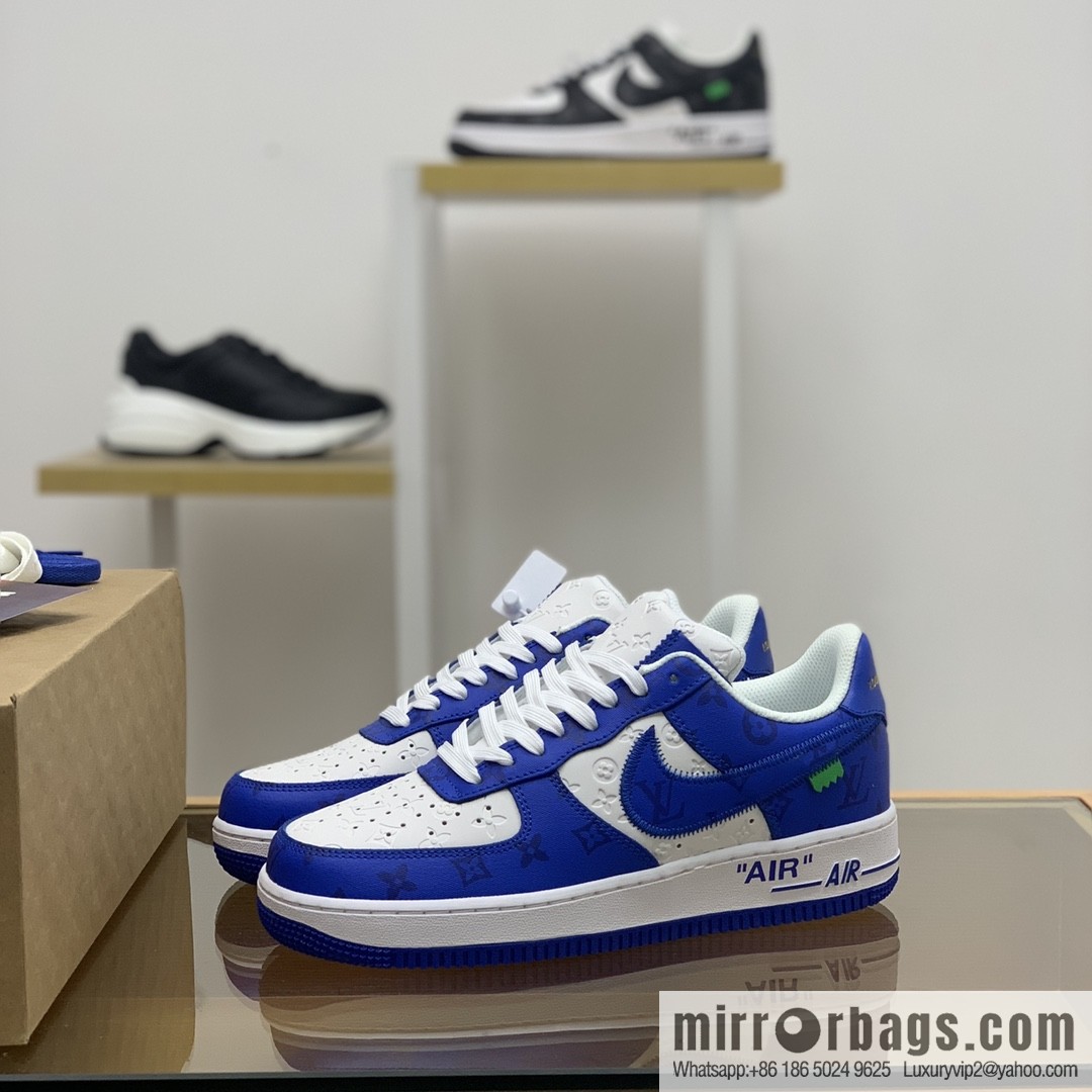 LV Louis Vuitton, classic Monogram and Damier element patchwork A JL sneakers