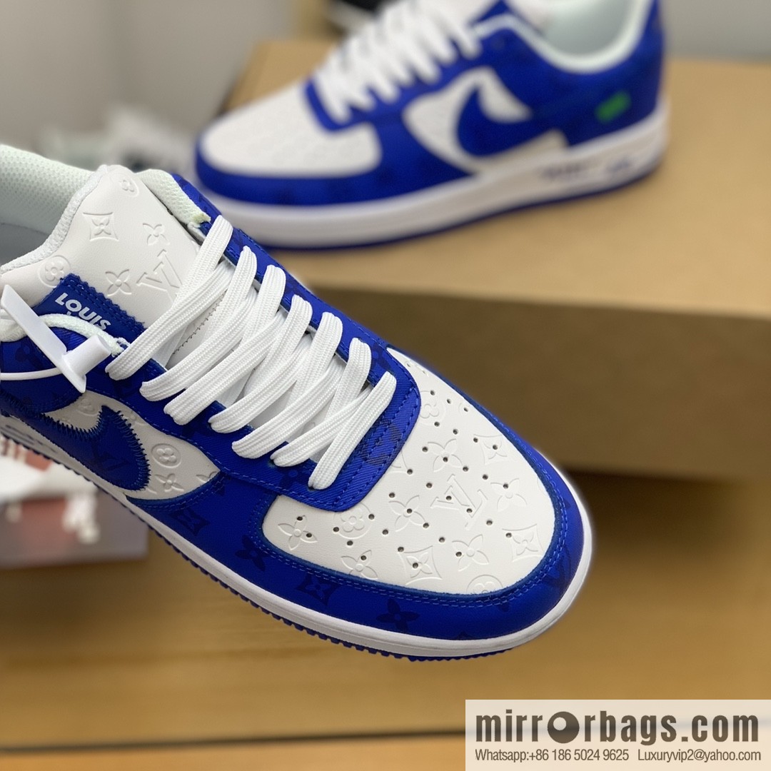 LV Louis Vuitton, classic Monogram and Damier element patchwork A JL sneakers