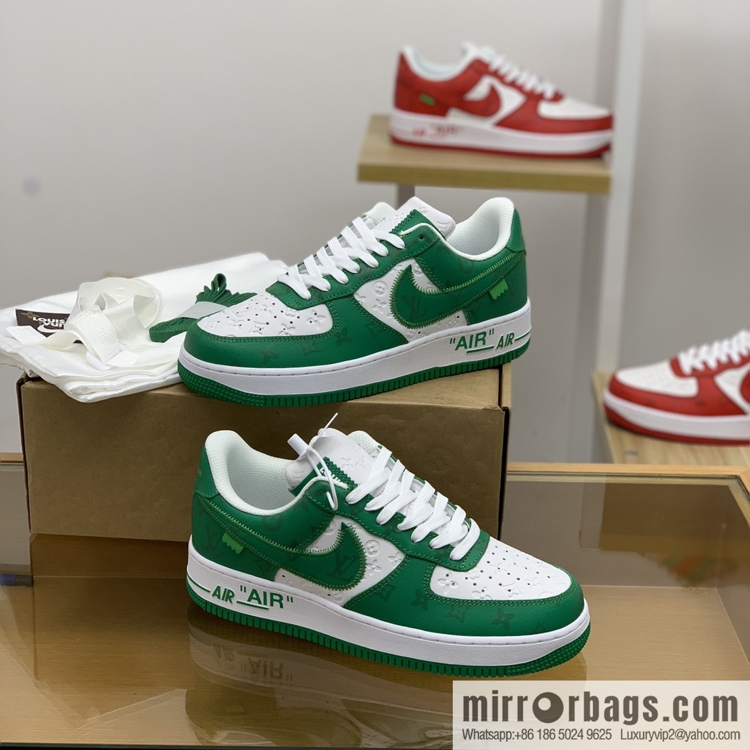 LV Louis Vuitton, classic Monogram and Damier element patchwork A JL sneakers