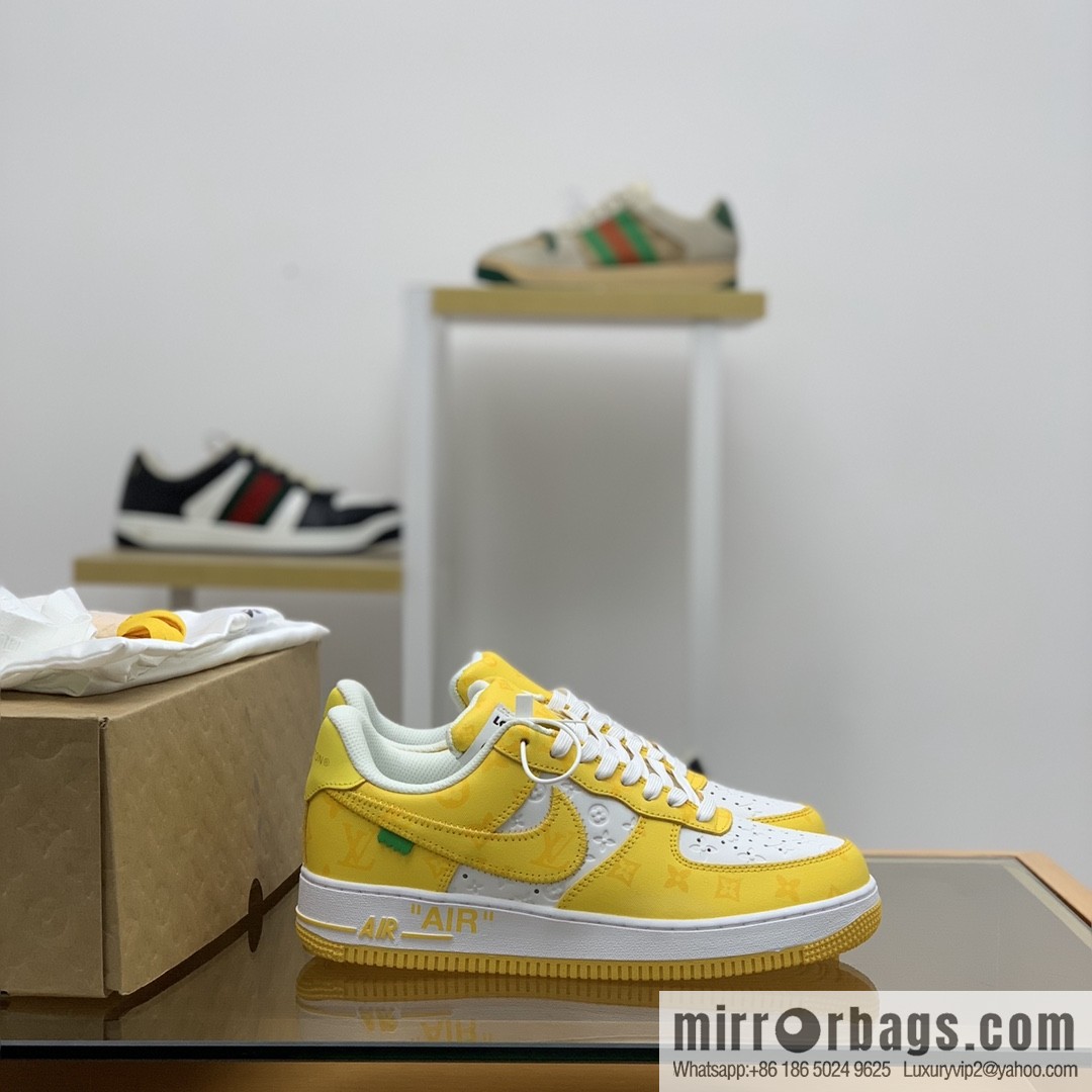 LV Louis Vuitton, classic Monogram and Damier element patchwork A JL sneakers