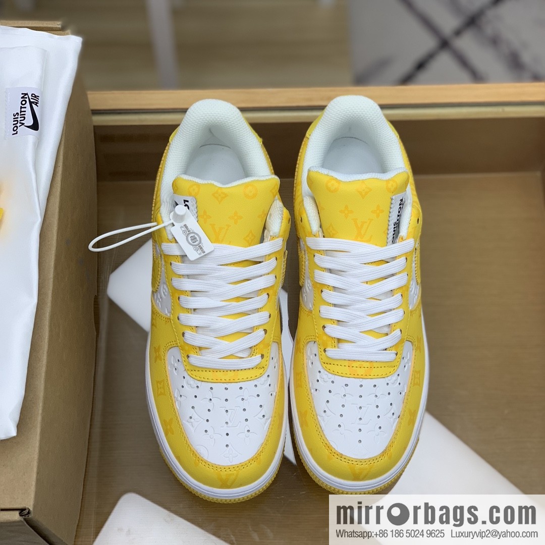 LV Louis Vuitton, classic Monogram and Damier element patchwork A JL sneakers