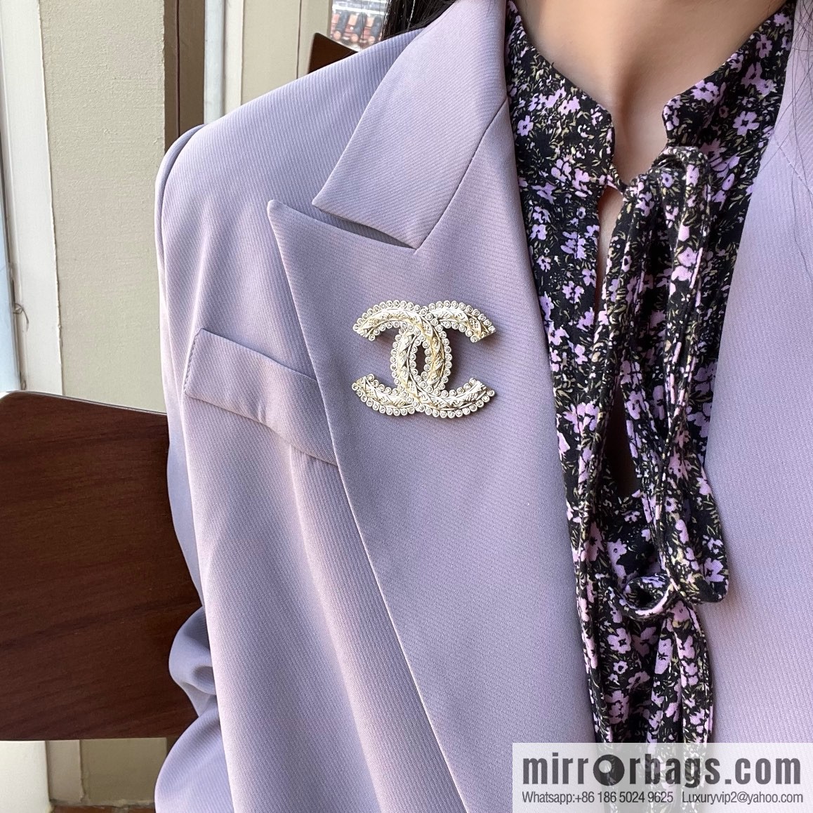 New ☑️ Chanel double c gold brooch