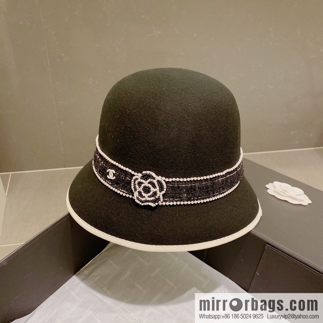 Chanel 2022 autumn and winter new wool top hat