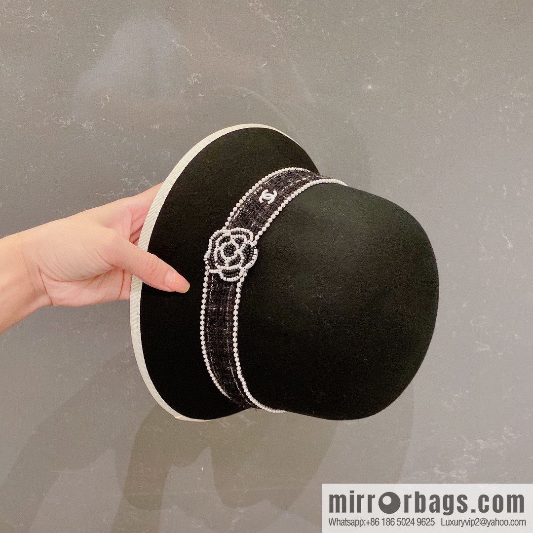 Chanel 2022 autumn and winter new wool top hat