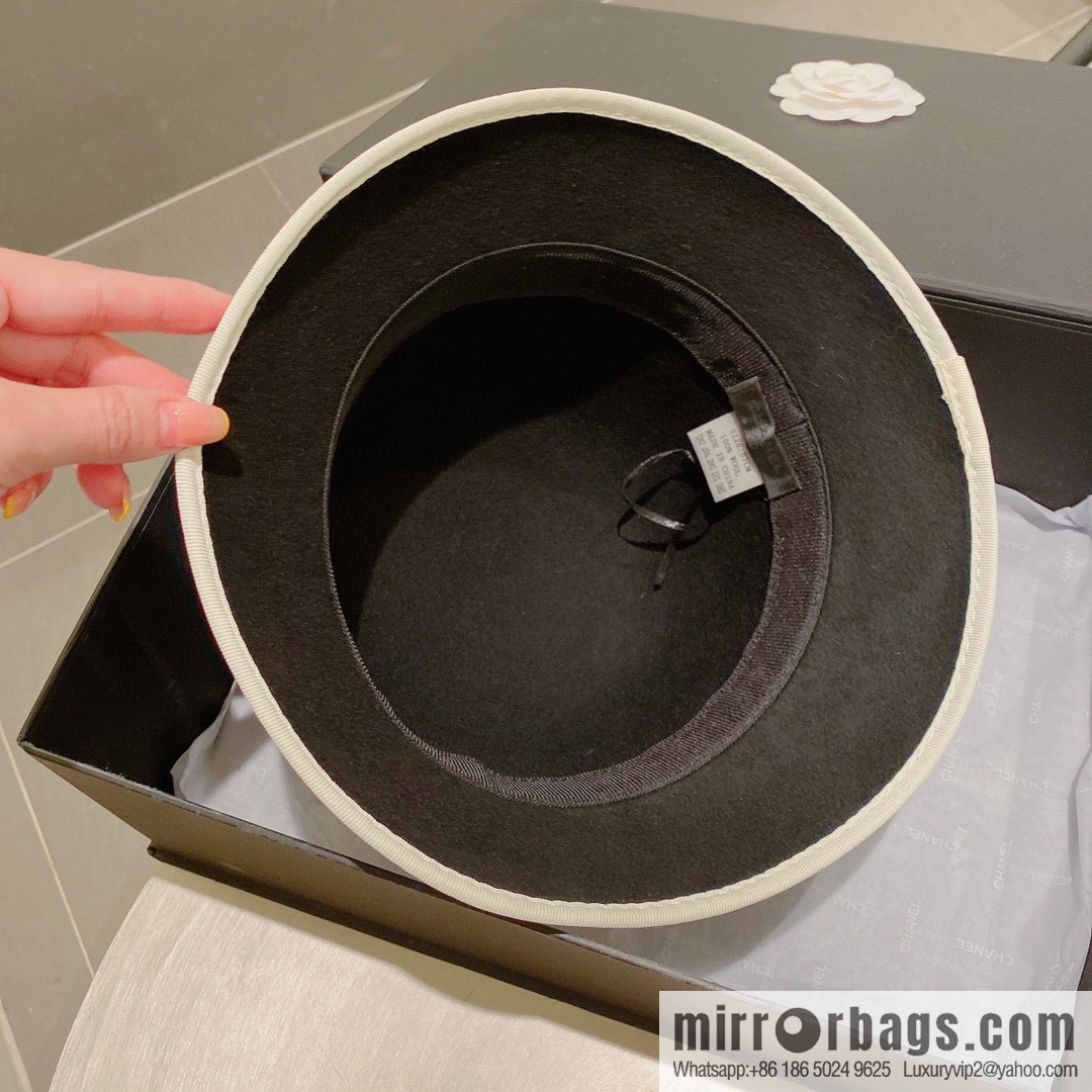 Chanel 2022 autumn and winter new wool top hat