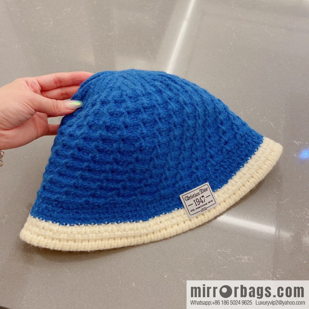 Dior 2022 autumn and winter new wool bucket hat