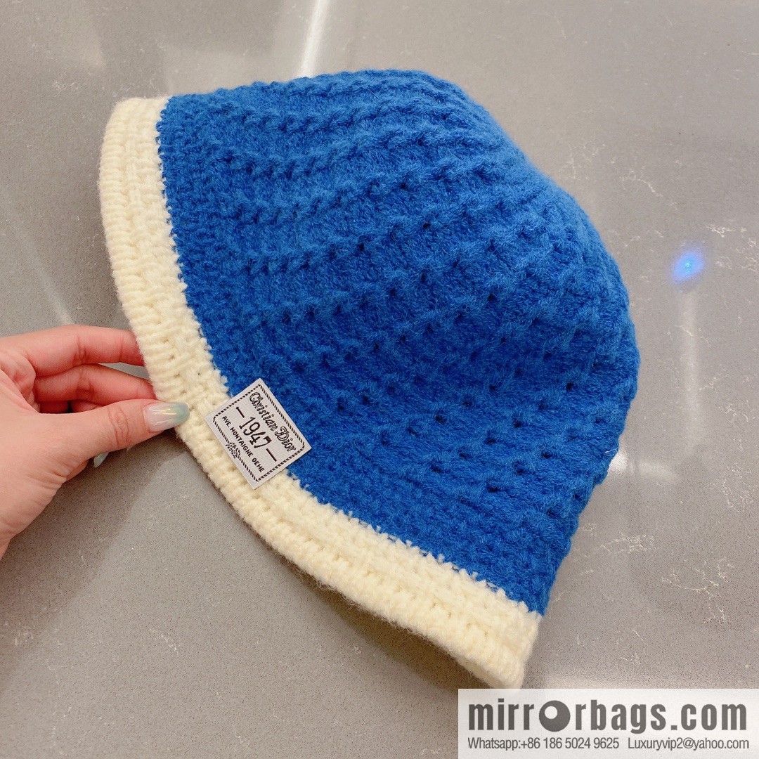 Dior 2022 autumn and winter new wool bucket hat