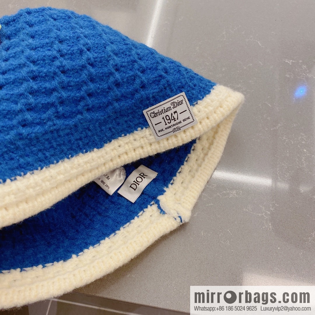 Dior 2022 autumn and winter new wool bucket hat