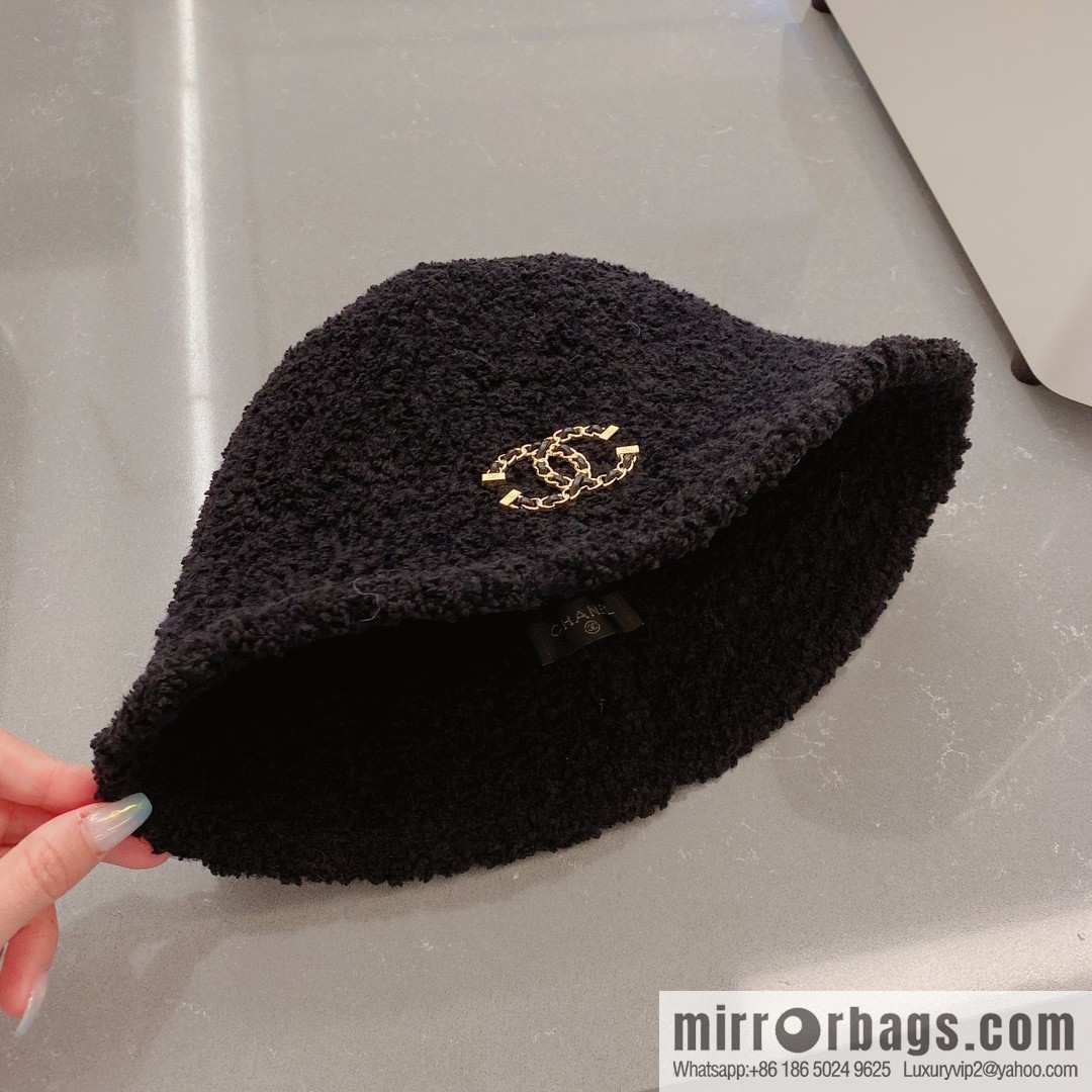 Chanel lamb bucket hat
