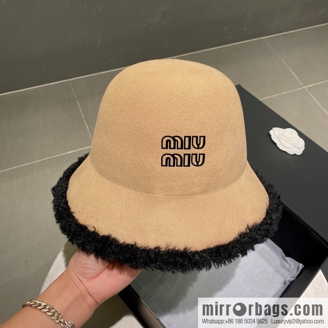 Miao Miao miumiu 2022 autumn and winter new wool top hat
