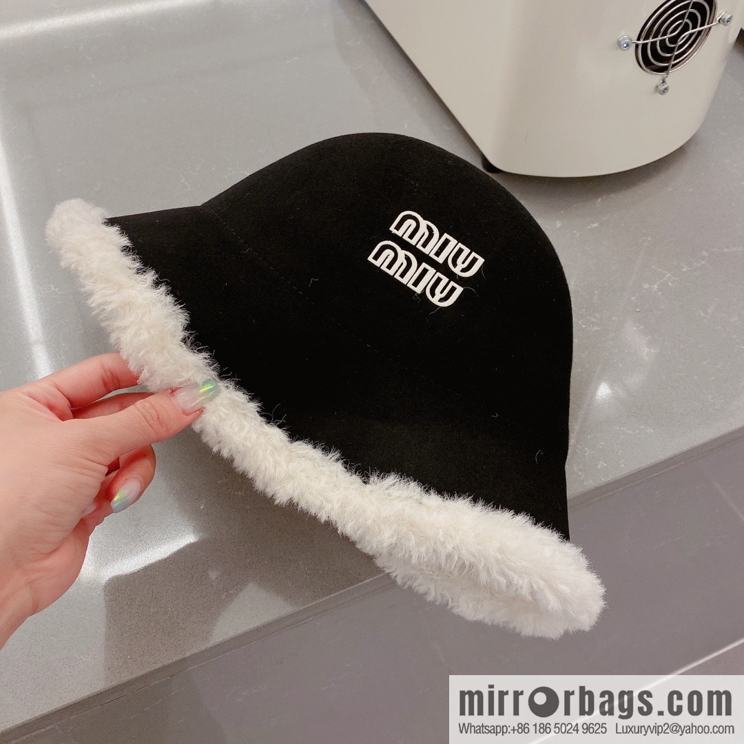 Miao Miao miumiu 2022 autumn and winter new wool top hat