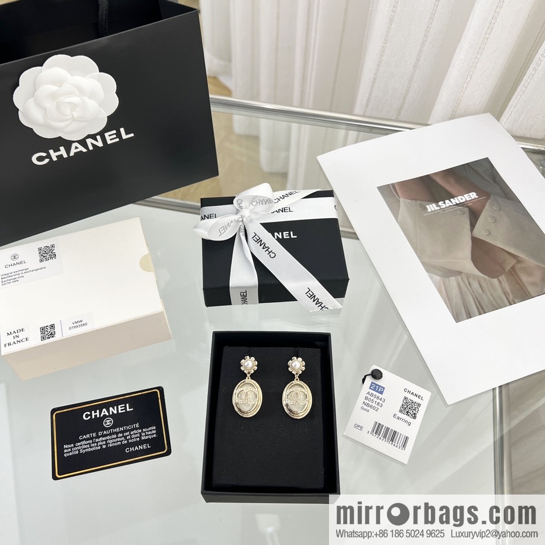 New ☑️ CHANEL Chanel double c black water drop stud earrings