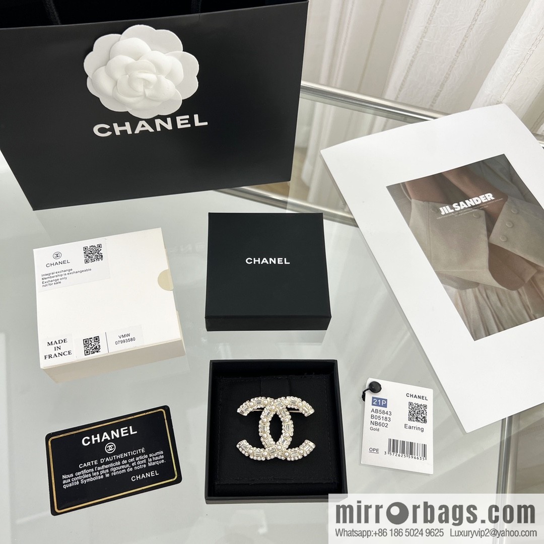 New ☑️ Chanel double c full diamond brooch