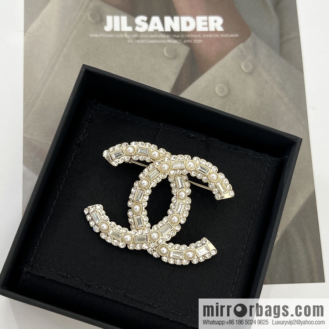 New ☑️ Chanel double c full diamond brooch