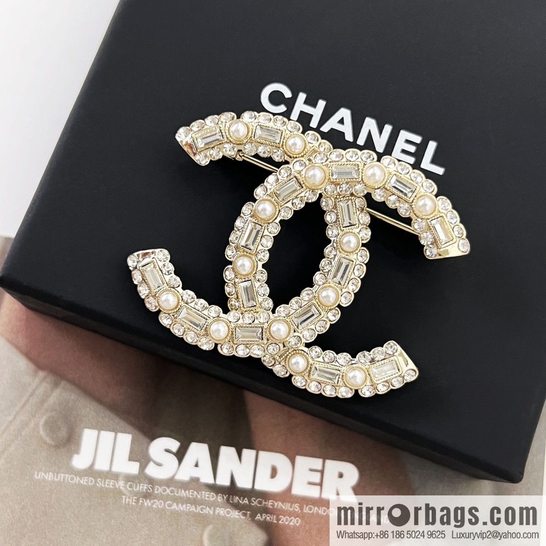New ☑️ Chanel double c full diamond brooch