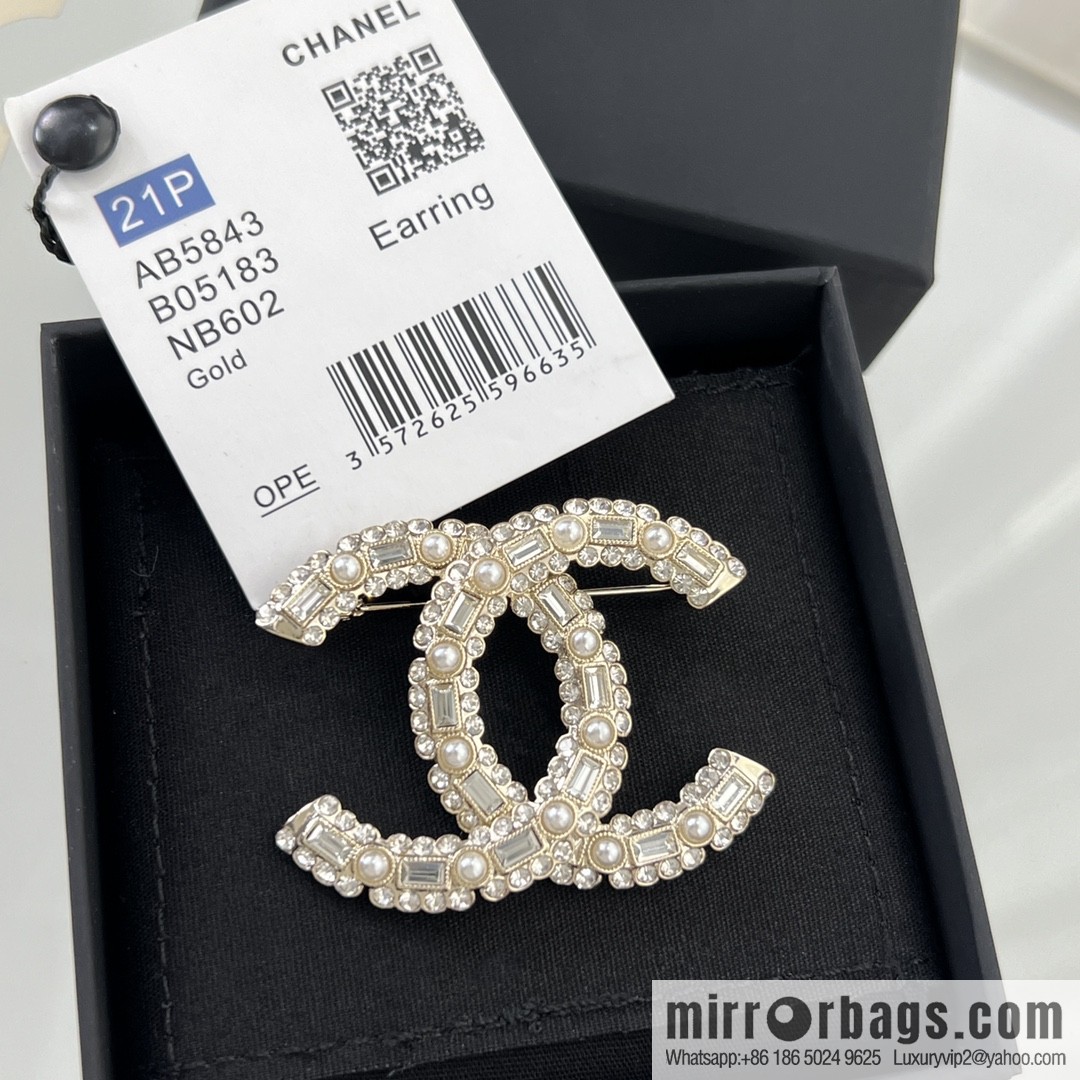 New ☑️ Chanel double c full diamond brooch