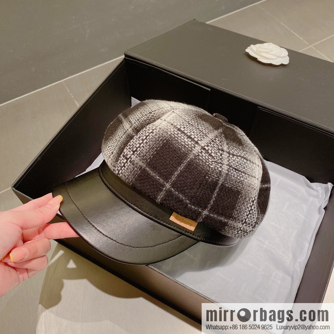 Burberry 2022 autumn and winter new octagonal cap