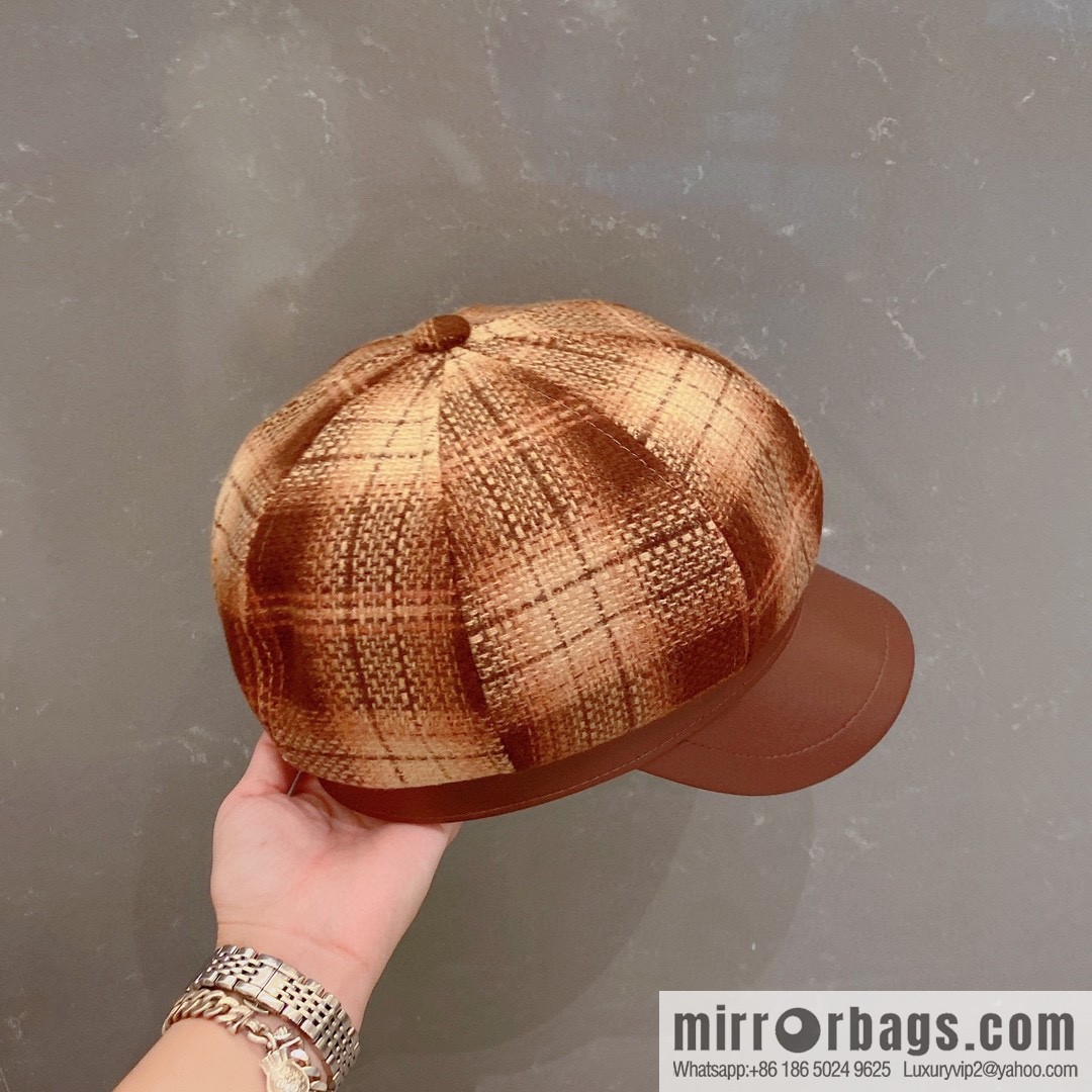 Burberry 2022 autumn and winter new octagonal cap