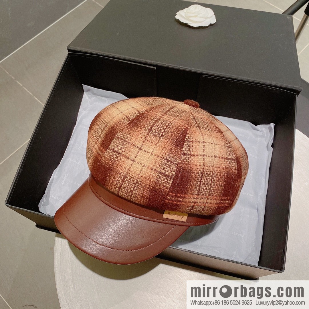 Burberry 2022 autumn and winter new octagonal cap