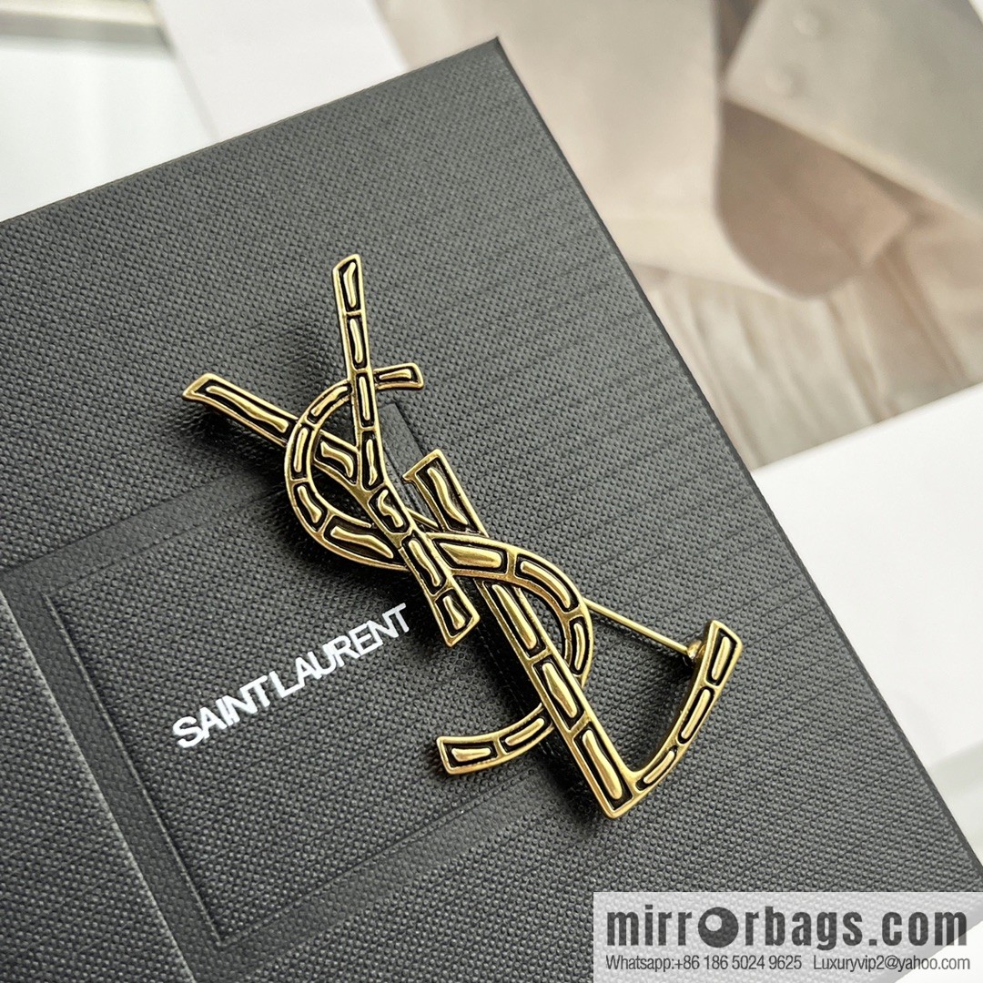 Saint Laurent YSL brooch