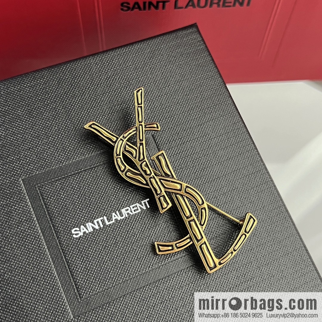 Saint Laurent YSL brooch