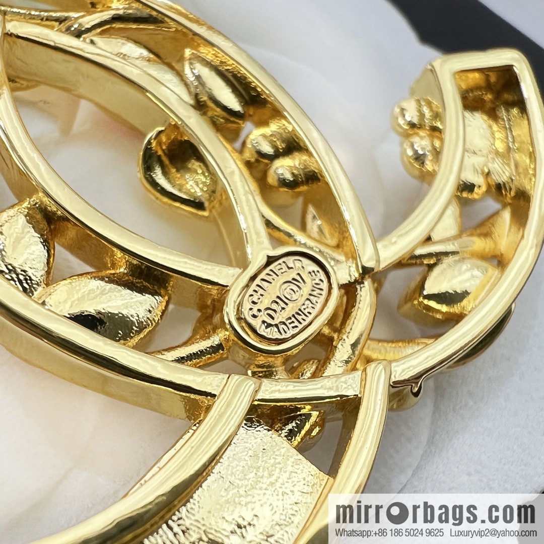 New ☑️ CHANEL Chanel double c wheat ear pearl brooch