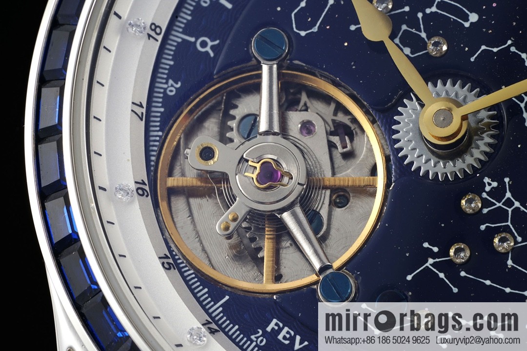 Beidou Star Orbital Flywheel JL. Home, Master Series, Orbital Flywheel, Inlaid Gold Stone Literal Watch
