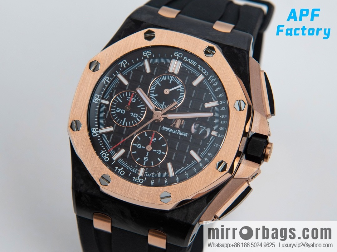 APF Factory Audemars Piguet Royal Oak Offshore Original 3126 Chronograph Movement 26400 Forged Carbon Brazing Chronograph