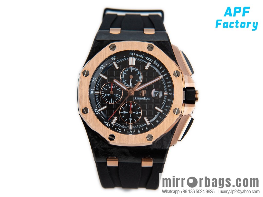 APF Factory Audemars Piguet Royal Oak Offshore Original 3126 Chronograph Movement 26400 Forged Carbon Brazing Chronograph
