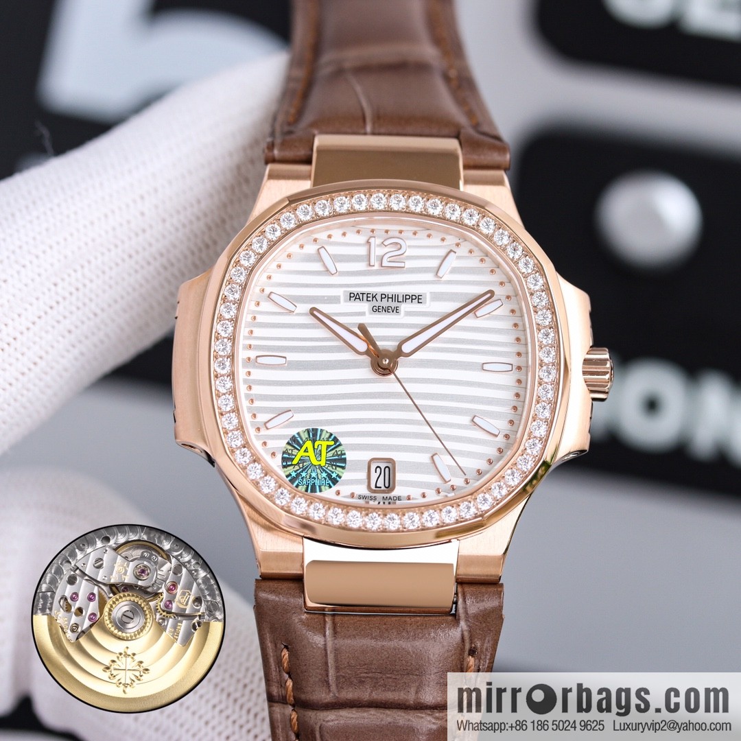 Patek Philippe Sports Elegant Nautilus Belt Women's Watch PP7118 Customized Edition 9015 Machine Modified Cal.324sc Automatic Movement