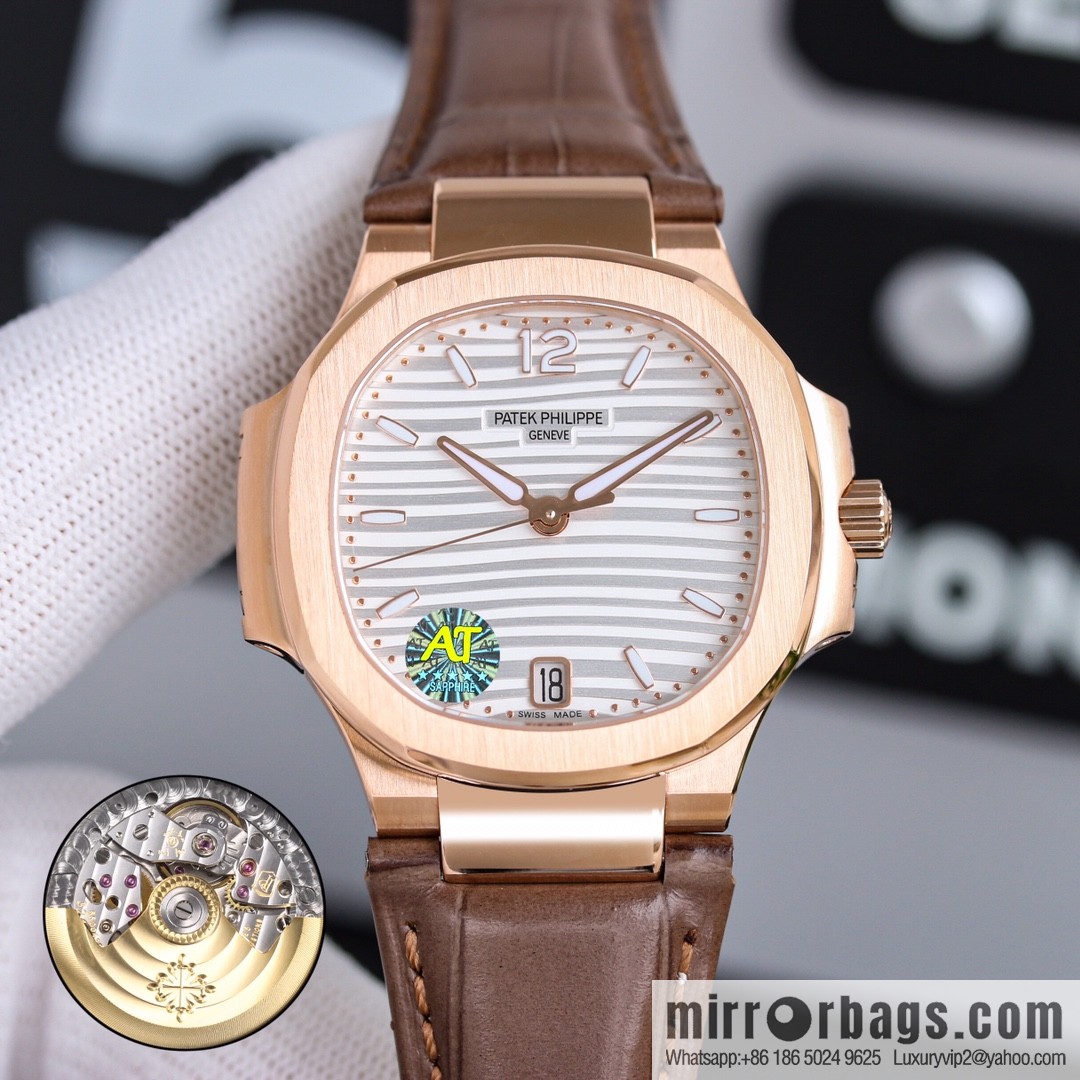 Patek Philippe Sports Elegant Nautilus Belt Women's Watch PP7118 Customized Edition 9015 Machine Modified Cal.324sc Automatic Movement