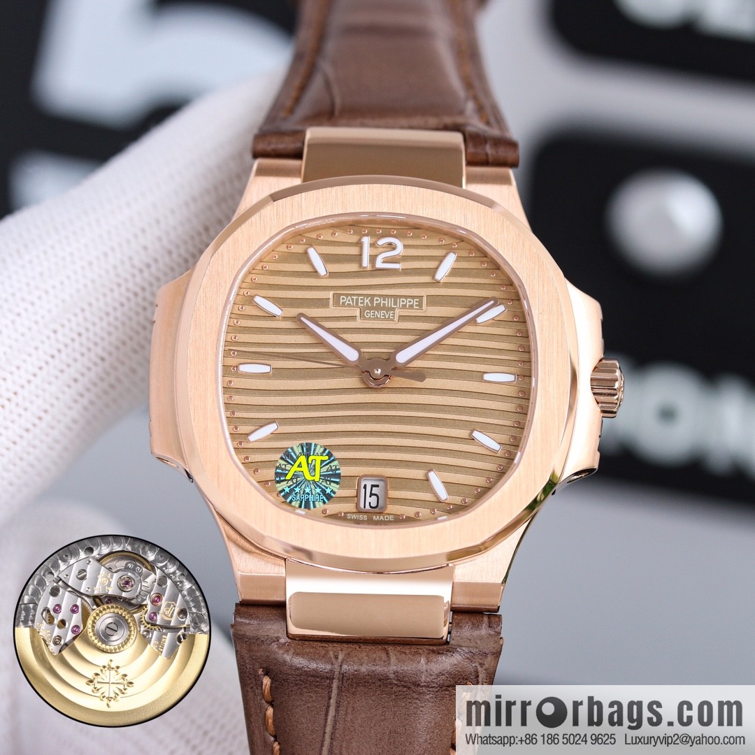Patek Philippe Sports Elegant Nautilus Belt Women's Watch PP7118 Customized Edition 9015 Machine Modified Cal.324sc Automatic Movement